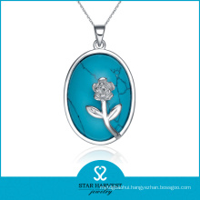 2014 925 Sterling Silver Necklace-- Alaska Turquoise Jewelry